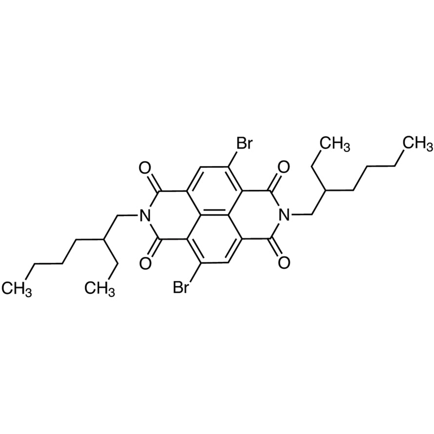 TCI D4945 1088205-02-0 2,6-Dibromo-N,N'-bis(2-etilheksil)-1,8:4,5-naftalenatetrakarboksdiimida