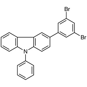 3-(3,5-Dibromophenyl)-9-phenyl-9H-carbazole (CAS 1345021-52-4) - TCI D4979 - AMI Scientific