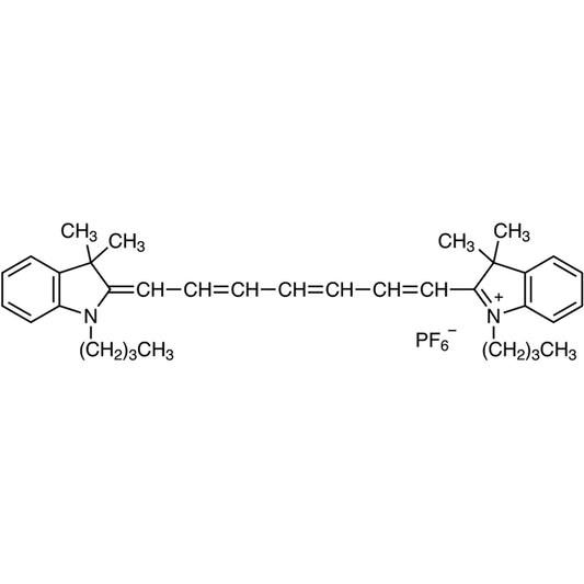 1,1'-Dibutyl-3,3,3',3'-tetramethylindotricarbocyanine Hexafluorophosphate (CAS 134339-08-5) - TCI D5013 - AMI Scientific