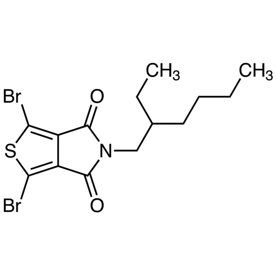 TCI D5021 1231160-83-0 2,5-Dibromo-N-(2-etilheksil)-3,4-tiofenadikarboksimida