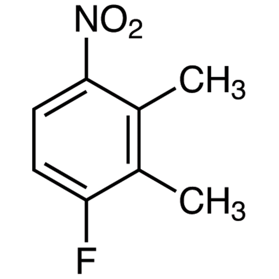 TCI D5187 1736-87-4 2,3-Dimethyl-4-fluoronitrobenzene — struktur kimia