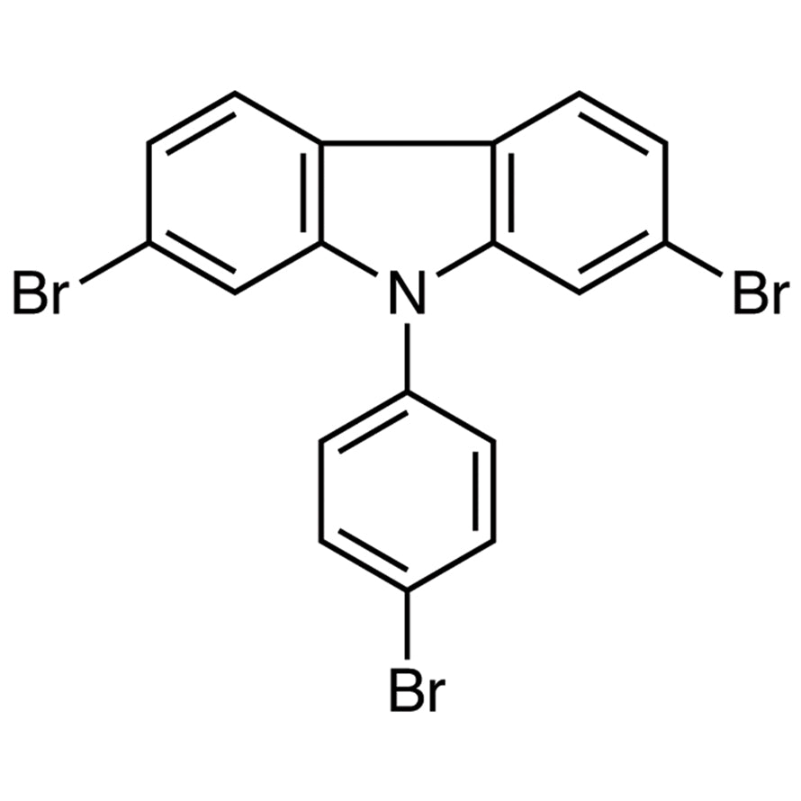 2,7-Dibromo-9-(4-bromophenyl)-9H-carbazole (CAS 1313900-20-7) - TCI D5270 - AMI Scientific