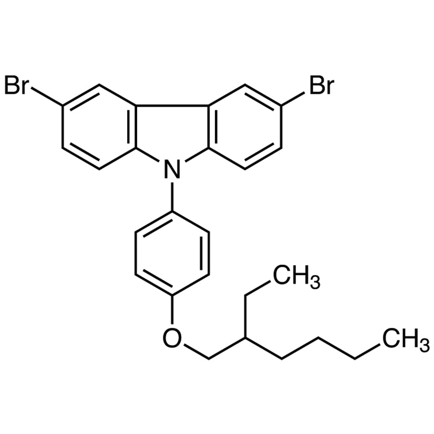 TCI D5342 946491-48-1 3,6-Dibromo-9-[4-(2-etilheksiloksi)fenil]-9H-karbazol