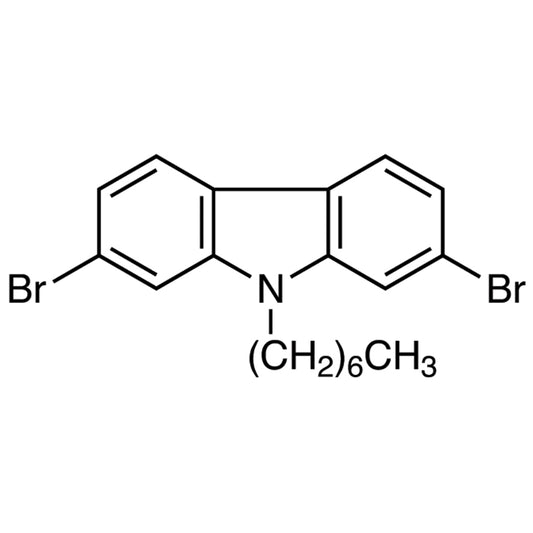 2,7-Dibromo-9-heptyl-9H-carbazole (CAS 1173071-58-3) - TCI D5403 - AMI Scientific