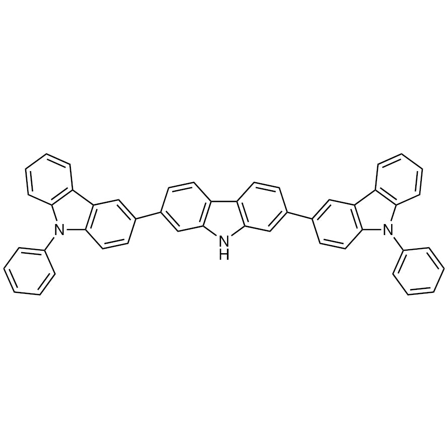 9,9''-Diphenyl-9H,9'H,9''H-3,2':7',3''-tercarbazole (CAS 1402543-31-0) - TCI D5413 - AMI Scientific