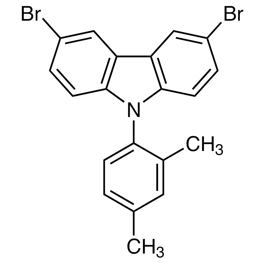 3,6-Dibromo-9-(2,4-dimethylphenyl)-9H-carbazole (CAS 1873362-96-9) - TCI D5419 - AMI Scientific