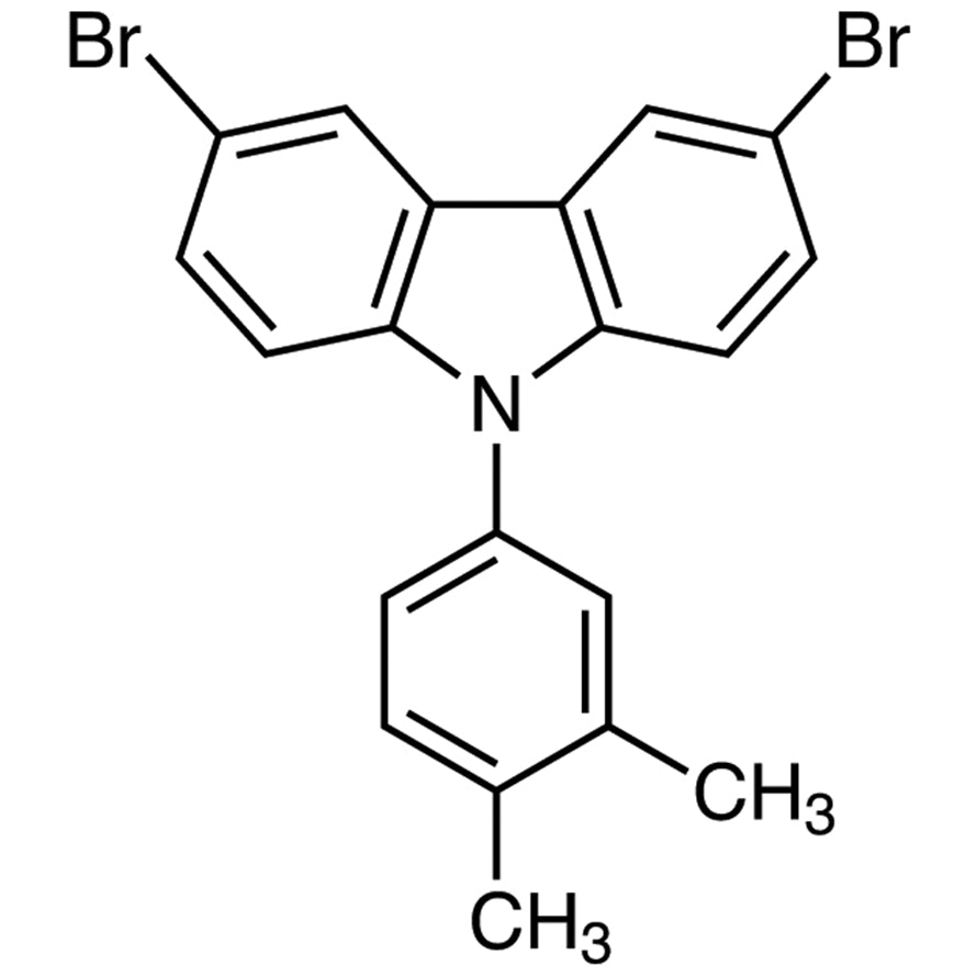 3,6-Dibromo-9-(3,4-dimethylphenyl)-9H-carbazole (CAS 1786404-06-5) - TCI D5420 - AMI Scientific