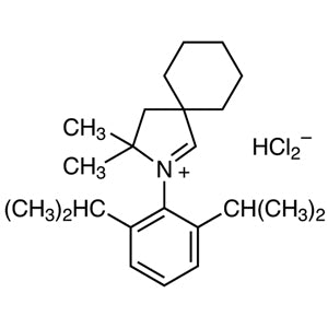 2-(2,6-Diisopropylphenyl)-3,3-dimethyl-2-azaspiro[4.5]dec-1-en-2-ium Hydrogen Dichloride (CAS 1141464-90-5) - TCI D5596 - AMI Scientific