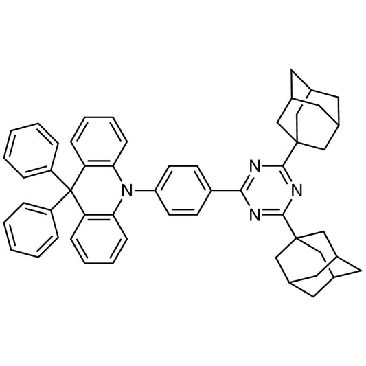 TCI D5746 2250187-17-6 10-[4-[4,6-Di(adamantan-1-yl)-1,3,5-triazin-2-yl]phenyl]-9,9-diphenyl-9,10-dihydroacridine (purified by sublimation)