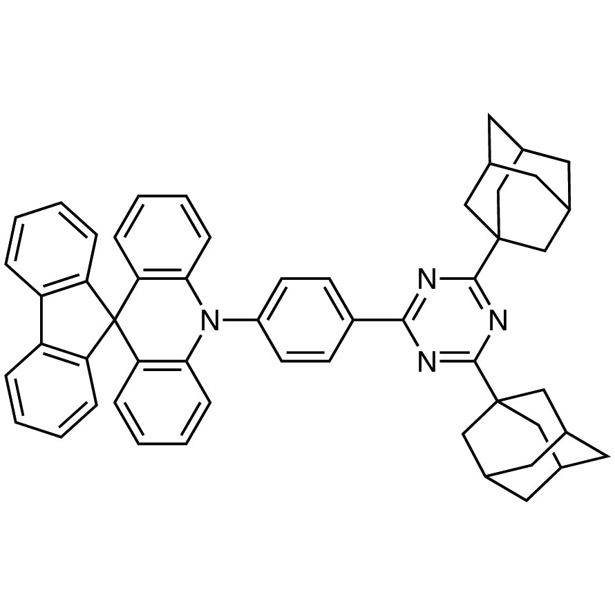 TCI D5747 2250187-16-5 10-[4-[4,6-Di(1-adamantyl)-1,3,5-triazin-2-yl]phenyl]-10H-spiro[acridine-9,9'-fluorene] (purified by sublimation)