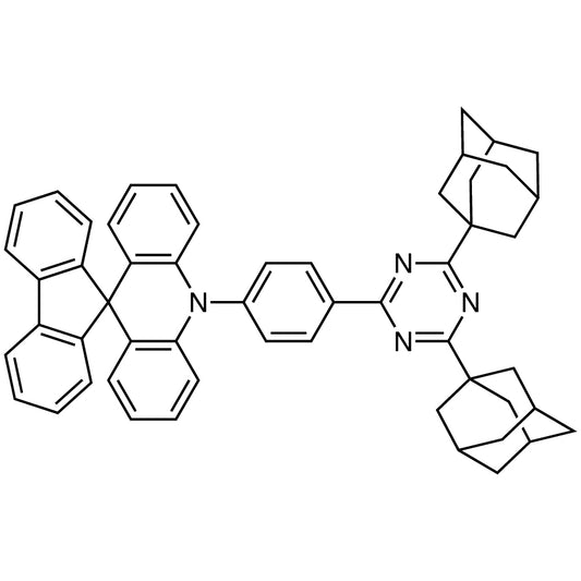 TCI D5747 2250187-16-5 10-[4-[4,6-Di(1-adamantyl)-1,3,5-triazin-2-yl]phenyl]-10H-spiro[acridine-9,9'-fluorene] (purified by sublimation)
