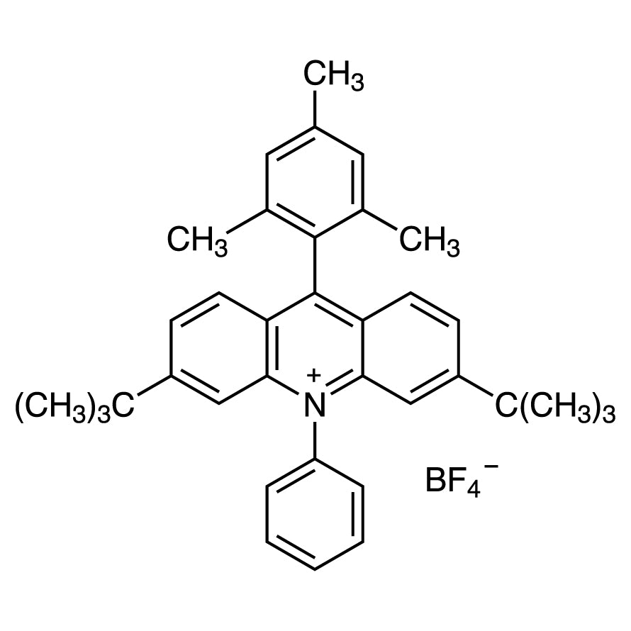 3,6-Di-tert-butyl-9-mesityl-10-phenylacridinium Tetrafluoroborate (CAS 1810004-87-5) - TCI D6218 - AMI Scientific