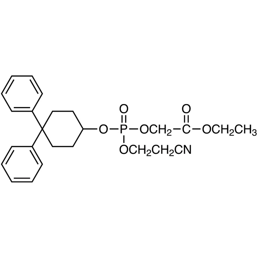 TCI E1268 2173111-94-7 Ethyl 2-[(2-Cyanoethoxy)(4,4-diphenylcyclohexyloxy)phosphoryloxy]acetate