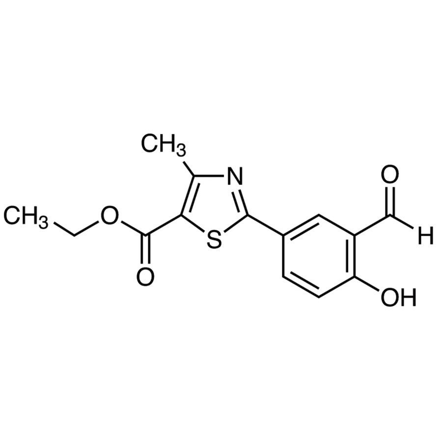 TCI E1394 161798-01-2 Ethyl 2-(3-Formyl-4-hydroxyphenyl)-4-methylthiazole-5-carboxylate