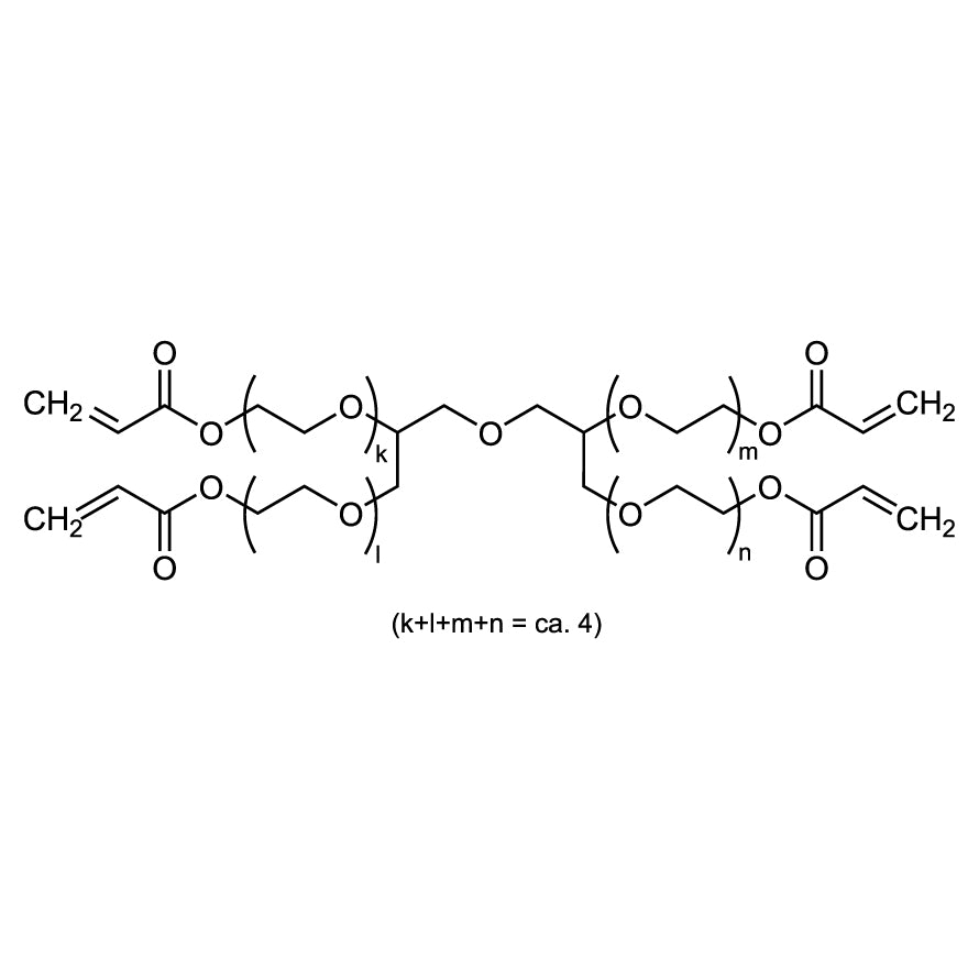 TCI E1650 433216-17-2 Digliserin Tetraakrilat Teretoksilasi (k+l+m+n = kira-kira 4) (distabilkan dengan MEHQ)