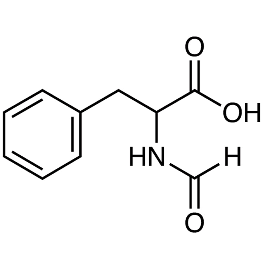 TCI F0126 4289-95-6 N-Formyl-DL-phenylalanine — struktur kimia