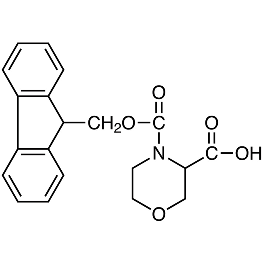 TCI F1050 204320-51-4 4-[(9H-Fluoren-9-ylmethoxy)carbonyl]morpholine-3-carboxylic Acid