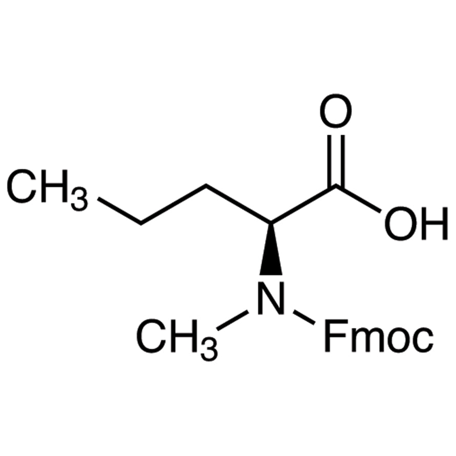 TCI F1166 252049-05-1 N-[(9H-Fluoren-9-ylmethoxy)carbonyl]-N-methyl-L-norvaline — struktur kimia