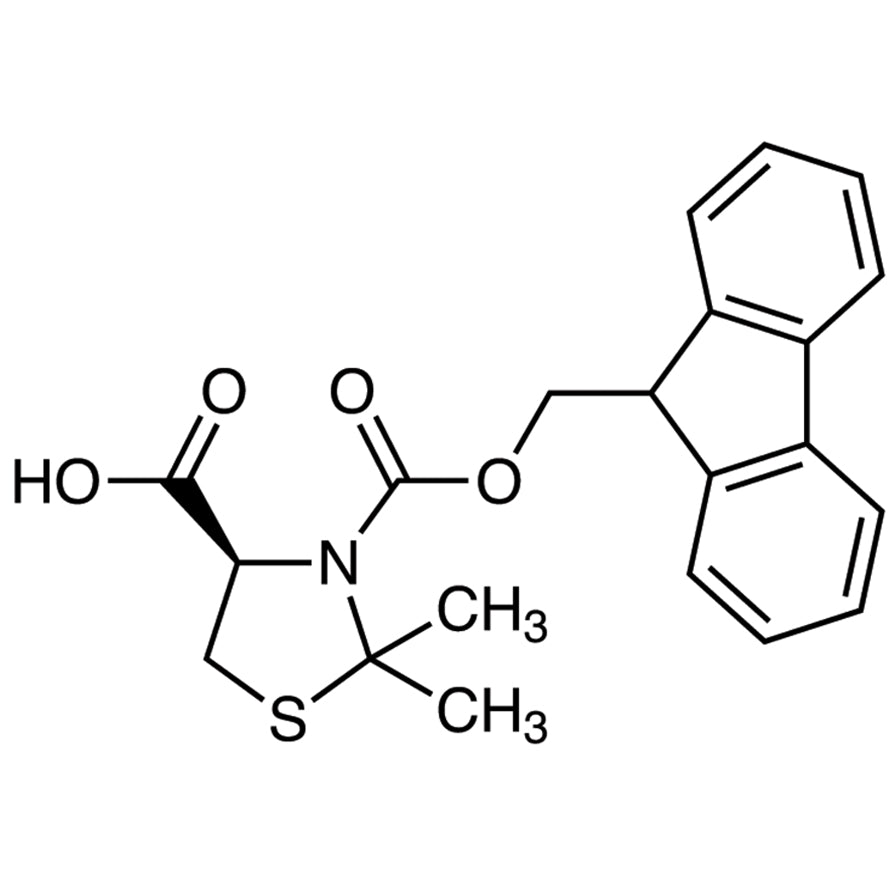 TCI F1220 873842-06-9 (R)-3-[(9H-Fluoren-9-ylmethoxy)carbonyl]-2,2-dimethylthiazolidine-4-carboxylic Acid