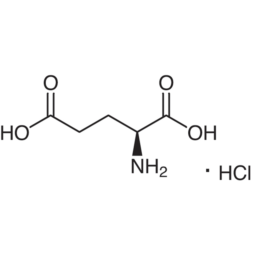 TCI G0060 138-15-8 L-Glutamic Acid Hydrochloride — struktur kimia