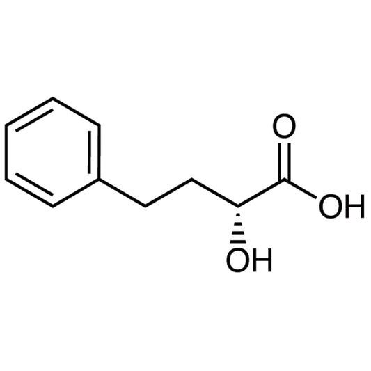 TCI H1338 29678-81-7 (R)-2-Hydroxy-4-phenylbutyric Acid — struktur kimia