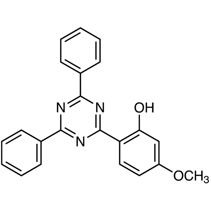 TCI H1531 106556-36-9 2-(2-Hidroksi-4-metoksifenil)-4,6-difenil-1,3,5-triazina