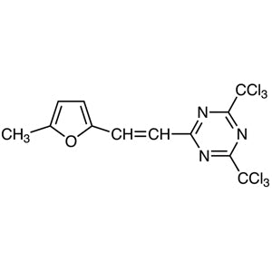 TCI M1209 156360-76-8 2-[2-(5-Metilfuran-2-il)vinil]-4,6-bis(triklorometil)-1,3,5-triazina