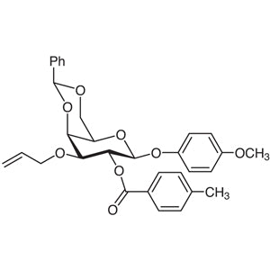TCI M1590 4-Methoxyphenyl 3-O-Allyl-4,6-O-benzylidene-2-O-(4-methylbenzoyl)-beta-D-galactopyranoside