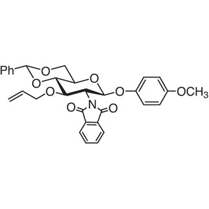 TCI M1598 889453-84-3 4-Methoxyphenyl 3-O-Allyl-4,6-O-benzylidene-2-deoxy-2-phthalimido-beta-D-glucopyranoside