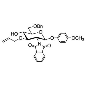 TCI M1604 1820583-64-9 4-Methoxyphenyl 3-O-Allyl-6-O-benzyl-2-deoxy-2-phthalimido-beta-D-glucopyranoside