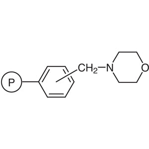 TCI M1857 Morpholinomethyl Polystyrene Resin ikatan silang dengan 1% DVB (50-100mesh) (2.9-3.5mmol/g)