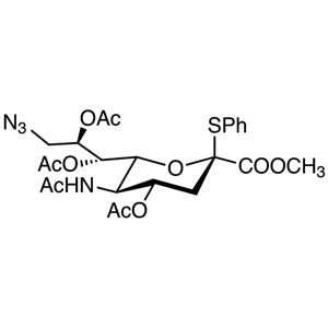 TCI M2695 219814-65-0 Methyl (Phenyl 5-Acetamido-4,7,8-tri-O-acetyl-9-azido-3,5,9-trideoxy-2-thio-D-glycero-beta-D-galacto-2-nonulopyranosid)onate