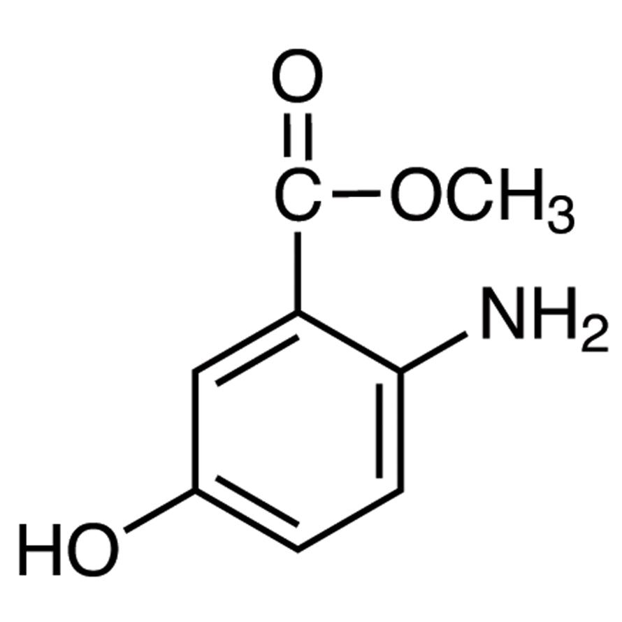 TCI M2796 1882-72-0 Methyl 2-Amino-5-hydroxybenzoate — struktur kimia