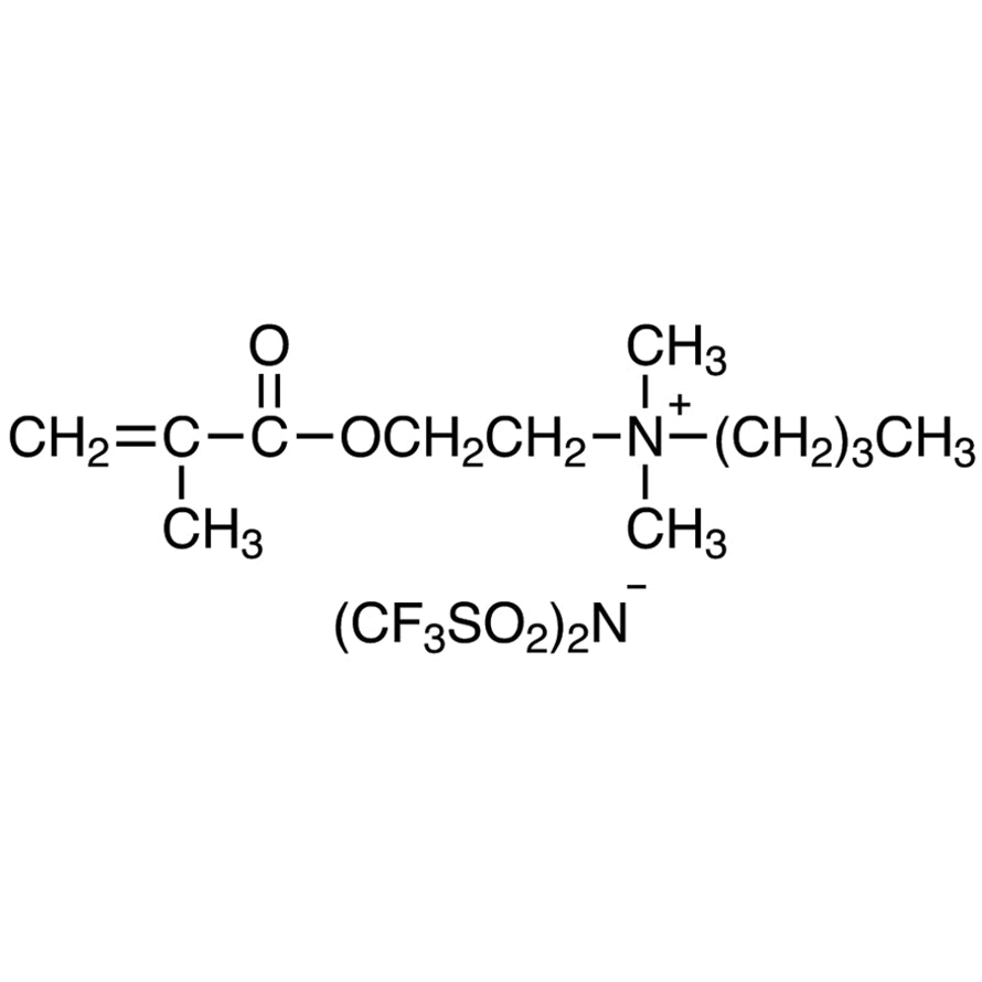 TCI M2987 1616483-28-3 N-[2-(Metakriloiloksi)etil]-N,N-dimetilbutan-1-aminium Bis(trifluorometanesulfonil)imida