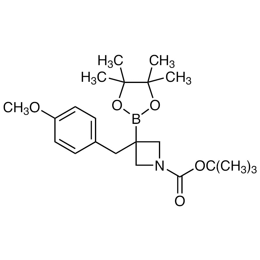 TCI M3369 2507954-88-1 tert-Butyl 3-(4-Methoxybenzyl)-3-(4,4,5,5-tetramethyl-1,3,2-dioxaborolan-2-yl)azetidine-1-carboxylate
