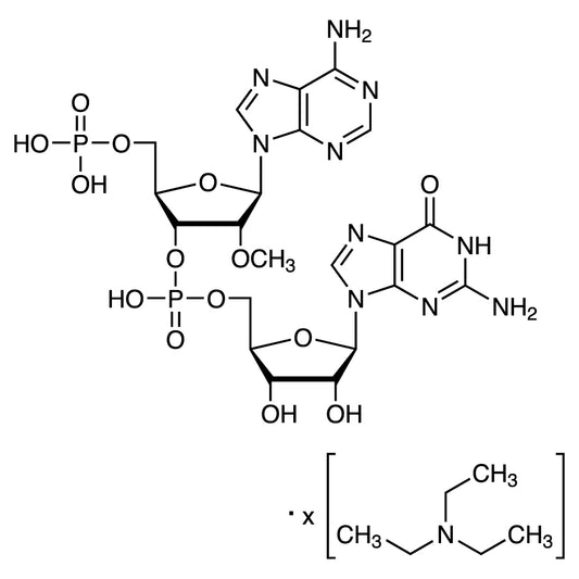 TCI M3647 2'-O-Methyl-5'-O-phosphonoadenylyl-(3'->5')-guanosine Triethylamine Salt
