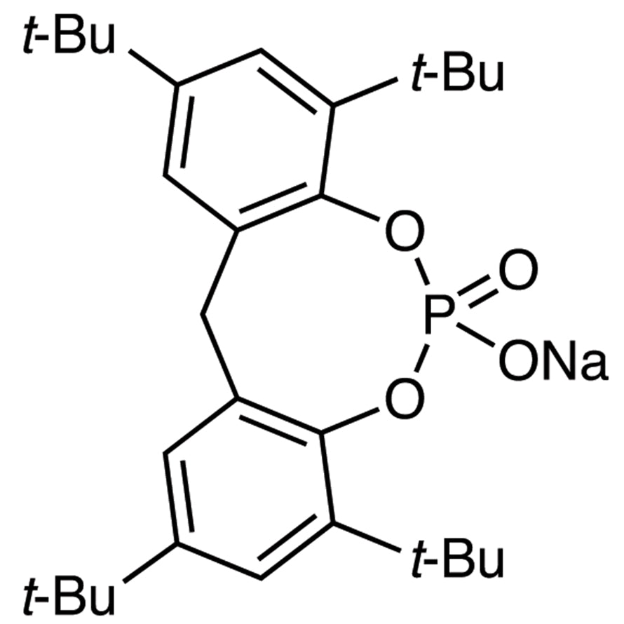 TCI O0527 85209-91-2 Natrium 2,4,8,10-Tetra-tert-butil-12H-dibenzo[d,g][1,3,2]dioksafosfosin-6-olat 6-Oksida