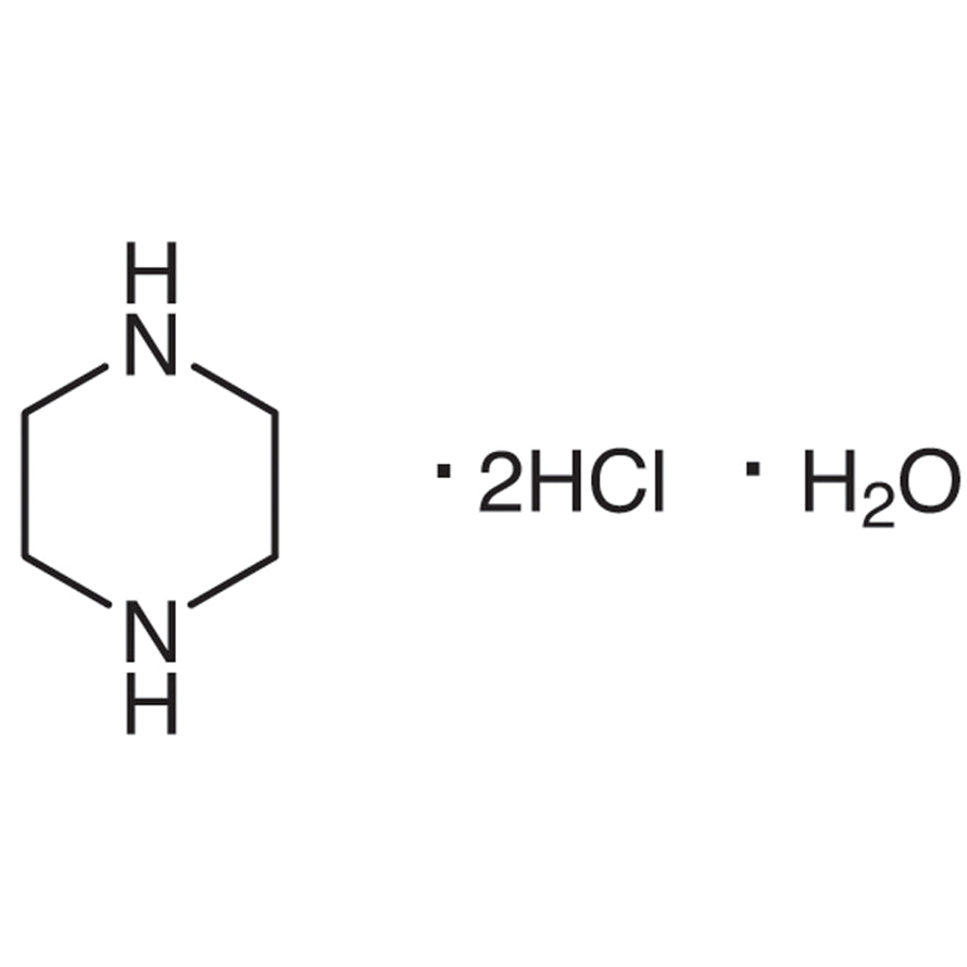 TCI P0450 142-64-3 Piperazine Dihydrochloride Monohydrate — struktur kimia