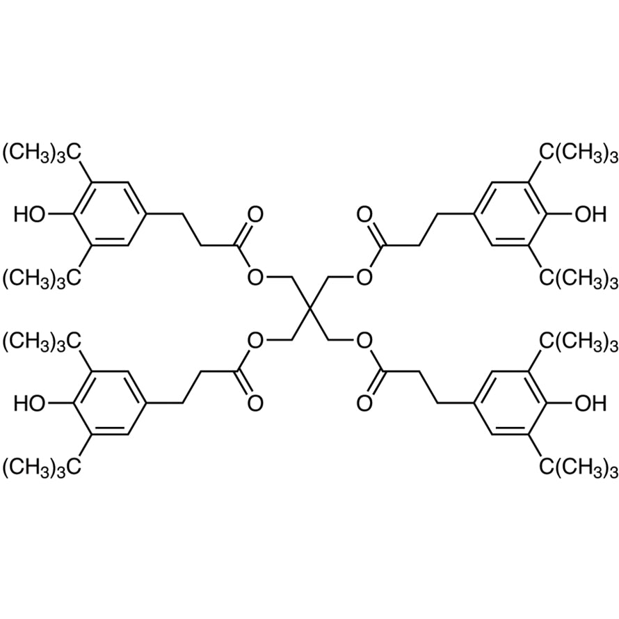 TCI P0932 6683-19-8 Pentaerythritol Tetrakis[3-(3,5-di-tert-butyl-4-hydroxyphenyl)propionate]