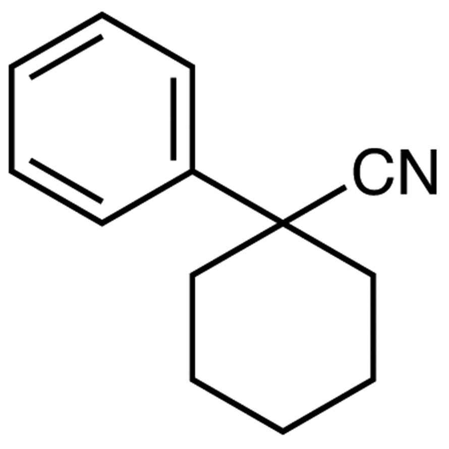 TCI P2253 2201-23-2 1-Phenylcyclohexanecarbonitrile — struktur kimia