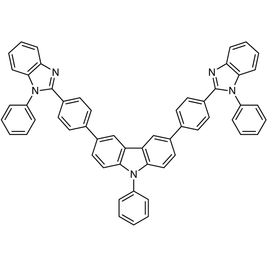 1258780-50-5 9-Phenyl-3,6-bis[4-(1-phenylbenzimidazol-2-yl)phenyl]carbazole - AMI Scientific