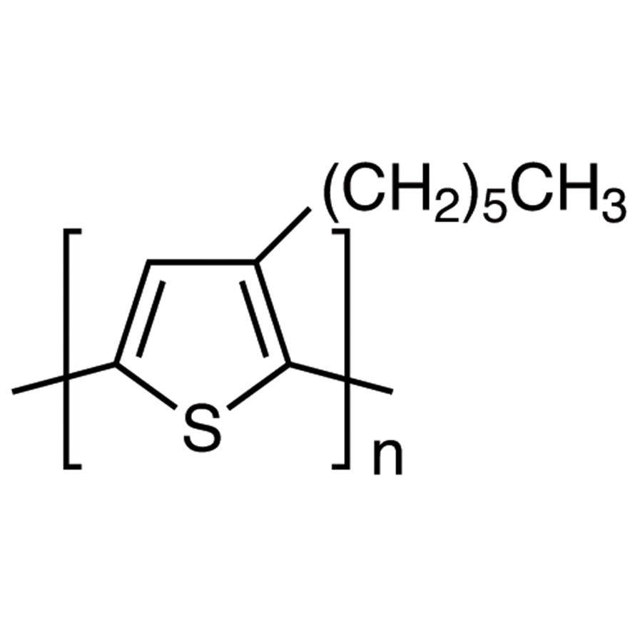 TCI P2513 110134-47-9 Poly(3-hexylthiophene-2,5-diyl) (regioregular) [for organic electronics]