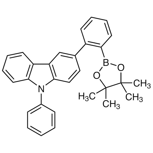 TCI P2772 1628817-49-1 9-Phenyl-3-[2-(4,4,5,5-tetramethyl-1,3,2-dioxaborolan-2-yl)phenyl]-9H-carbazole