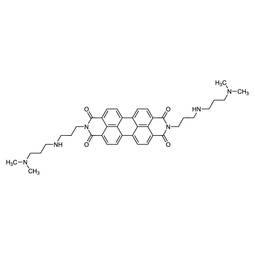 TCI P3289 1020180-01-1 2,9-Bis[3-[[3-(dimethylamino)propyl]amino]propyl]anthra[2,1,9-def:6,5,10-d'e'f']diisoquinoline-1,3,8,10(2H,9H)-tetraone — struktur kimia