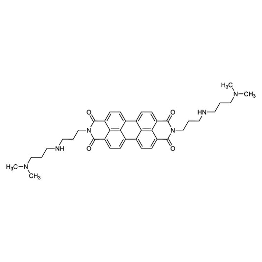 TCI P3289 1020180-01-1 2,9-Bis[3-[[3-(dimethylamino)propyl]amino]propyl]anthra[2,1,9-def:6,5,10-d'e'f']diisoquinoline-1,3,8,10(2H,9H)-tetraone — struktur kimia