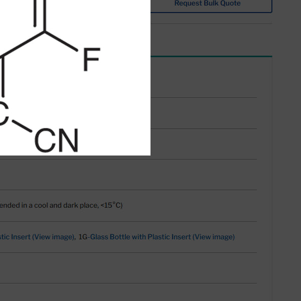 TCI T1131 29261-33-4 Tetrafluorotetracyanoquinodimethane (purified by sublimation)