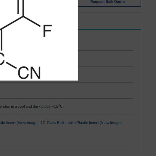 TCI T1131 29261-33-4 Tetrafluorotetracyanoquinodimethane (purified by sublimation)