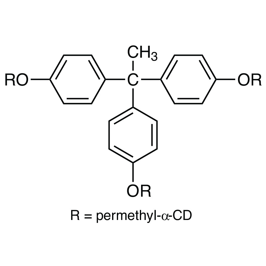 TCI T2450 1,1,1-Tris[4-(per-O-methyl-alpha-cyclodextrin-6-yloxy)phenyl]ethane
