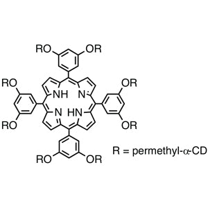 5,10,15,20-Tetrakis[3,5-bis(per-O-methyl-alpha-cyclodextrin-6-yloxy)phenyl]-21H,23H-porphine - AMI Scientific
