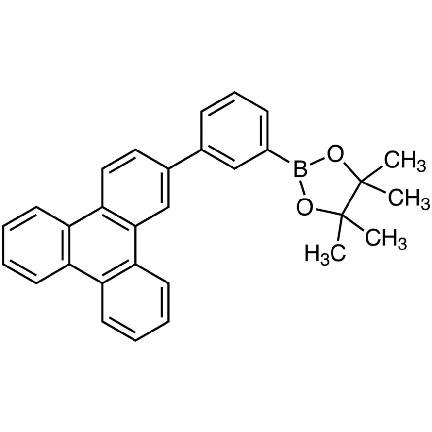 TCI T3261 1115639-92-3 4,4,5,5-Tetramethyl-2-[3-(triphenylen-2-yl)phenyl]-1,3,2-dioxaborolane — struktur kimia